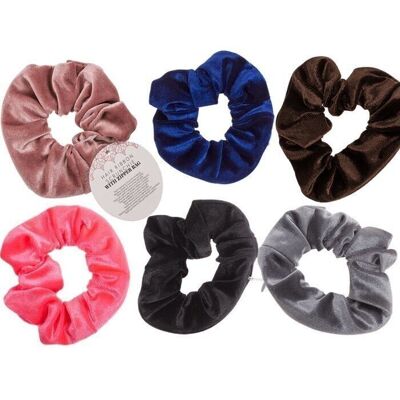 Textile hairband, scrunchie with pouch,