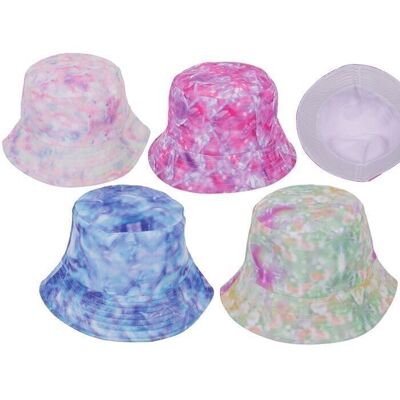 Bucket hat, holographics, 4 colors sorted,