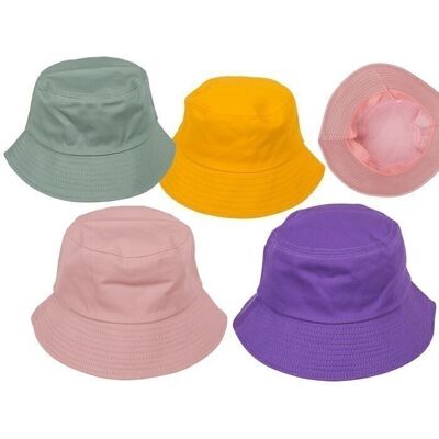 Fishing hat, trend colors, 4 colors sorted,