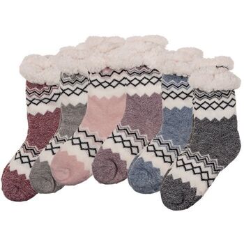 Chaussettes cabine femme, chinées, 1