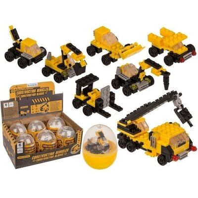 Blocs de construction, véhicules de construction, 9 cm,