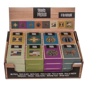 Puzzle en bois, 8 assortis, 2