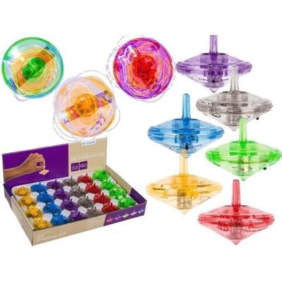 Spinning Top, Colors I, with LED (incl. battery) &