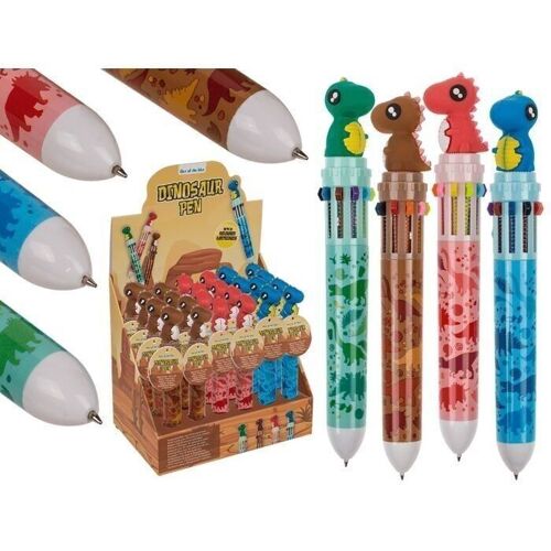 Kugelschreiber mit 10-farbigen Minen,