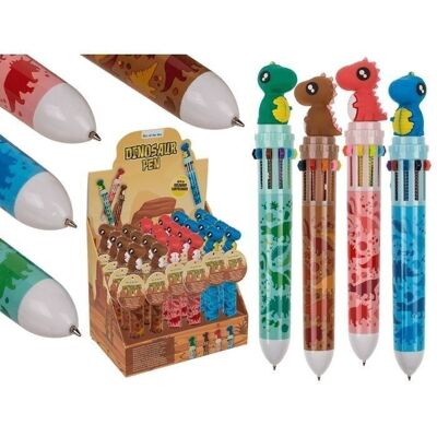 Bolígrafo con recargas de 10 colores,