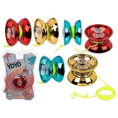Metal yo-yo, deluxe, with ball bearings,