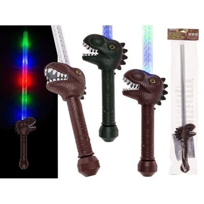 Wand with LED. Dinosaur, about 67 cm,