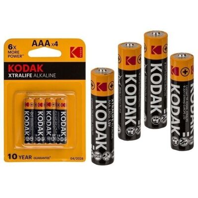 Micro batteria alcalina, Kodak Xtralife, AAA,