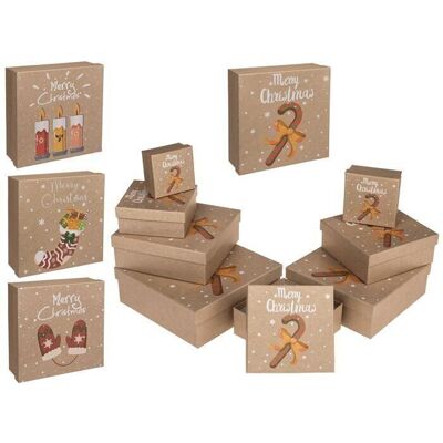 Gift box, Christmas Warms, 4 assorted., 