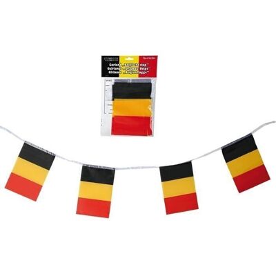 Guirlande, drapeau Belgique, L : environ 3 m,