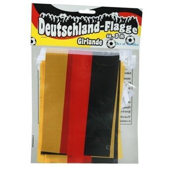 Guirlande, drapeau allemand, L : environ 3 m, 3