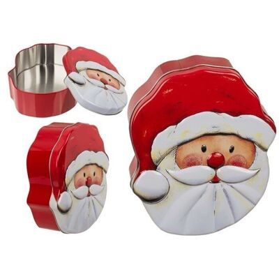 Metal pastry tin, Santa Claus,