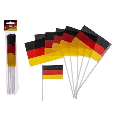 Mini bandiera, Germania, circa 15 x 10 cm,