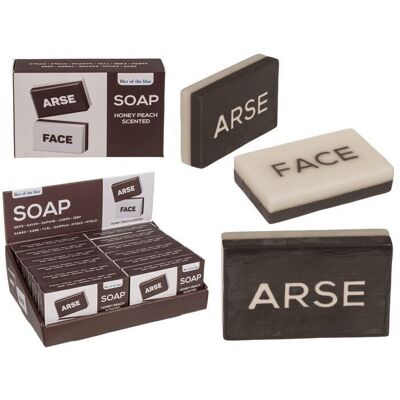 Soap, Arse-Face, approx. 150 g, with peach scent,