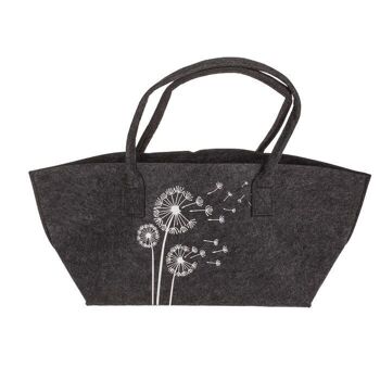 Sac shopping en feutre, pissenlits/fleurs sauvages, 2