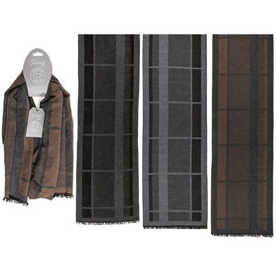 Men's scarf, checked,
