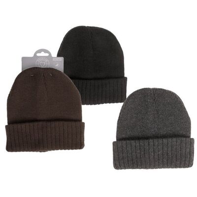 Gorro de invierno para hombre, básico,