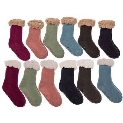 Children's cabin socks, plain, size: 22-34,