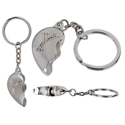 Metal keychain, Broken Heart, 25