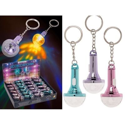 metal keychain, disco ball,