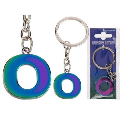 Metal keychain, Rainbow Letter,3