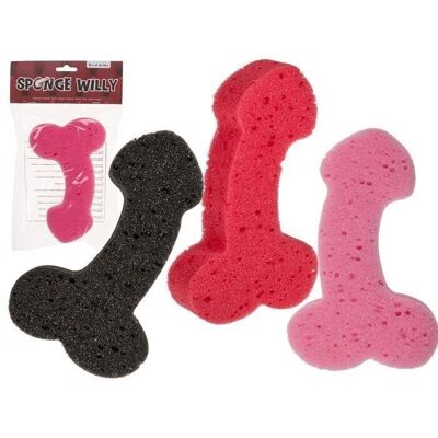 Bath sponge, penis, approx. 19 cm,