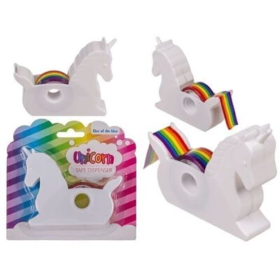 Unicorn dispenser, with unicorn adhesive tape,