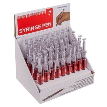 stylo, seringue avec liquide rouge, 3