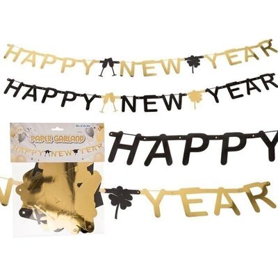 Papier-Girlande, Happy New Year,