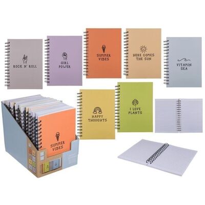 pastel colored spiral notebooks,