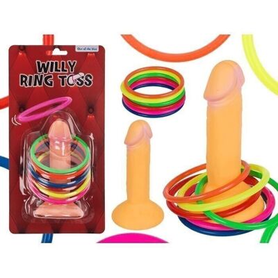 Ring toss game, penis, with X rings,