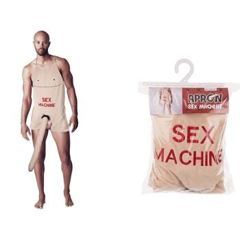 Tablier de pénis en peluche Sex Machine 1