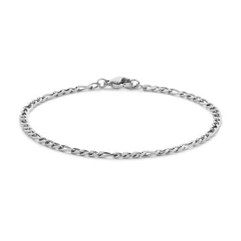 CO88 bracelet figaro chaîne 3mm 16,5+3cm 3