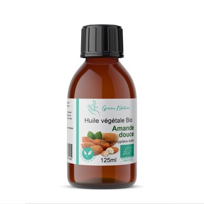 Organic vegetable oil of sweet almond 125ml