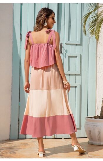 Robe fleurie Bleu marine-YYX_B1823_PINK 6