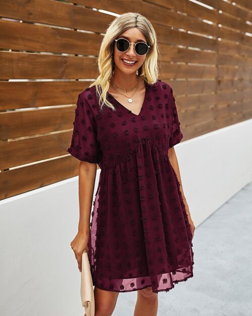 Robe bordeaux-YYX_S30221_CLARET