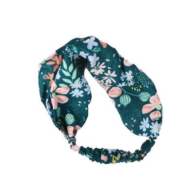 Children's flower print fabric headband