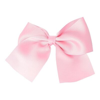 Hair Bow with Clip - 11 X 9 cm - Baby Pink