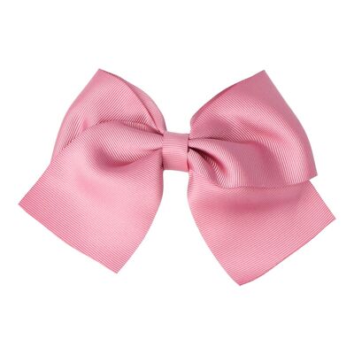 Hair bow with clip - 11 X 9 cm - Pale Pink