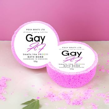 Bombe de bain pétillante Gay AF VEGAN 1