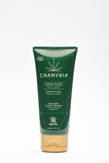 Chanvria Crème pieds hydratante BIO 100 ml 1