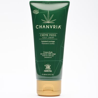 Chanvria Crème pieds hydratante BIO 100 ml