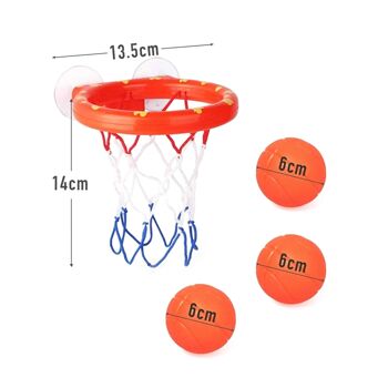 Jouet de natation de basket-ball pour enfants | Baignoire de piscine à balles de panier de tir 6