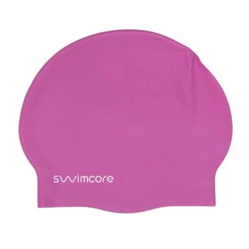 Bonnet de natation Adulte Enfants | Bonnet de bain 100 % silicone souple. 4