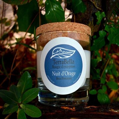 VEGETABLE SCENTED CANDLE - STORMY NIGHT - PRECIOUS WOOD