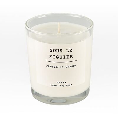 Bougie parfumée Vintage -Parfum Sous le figuier - cire végétale -35h de combustion