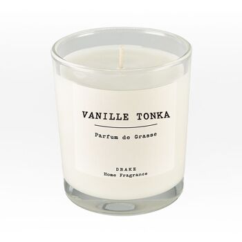 Bougie parfumée cire végétale - Vanille tonka 1