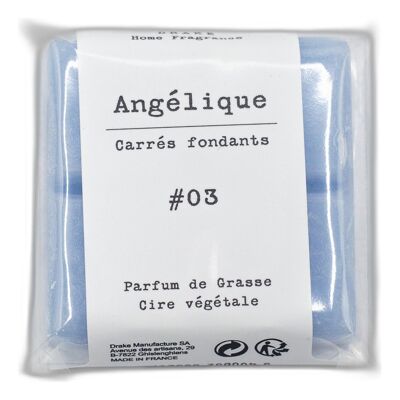 Quadrato fondente - cera vegetale - Angélique