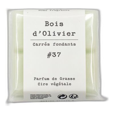 Carré fondant cire végétale - Bois d'olivier