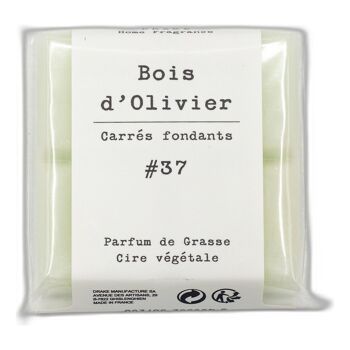 Carré fondant cire végétale - Bois d'olivier 1
